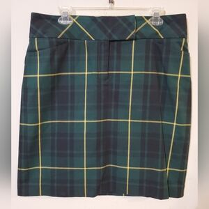 Vintage Tommy Hilfiger Green Plaid A Line Skirt